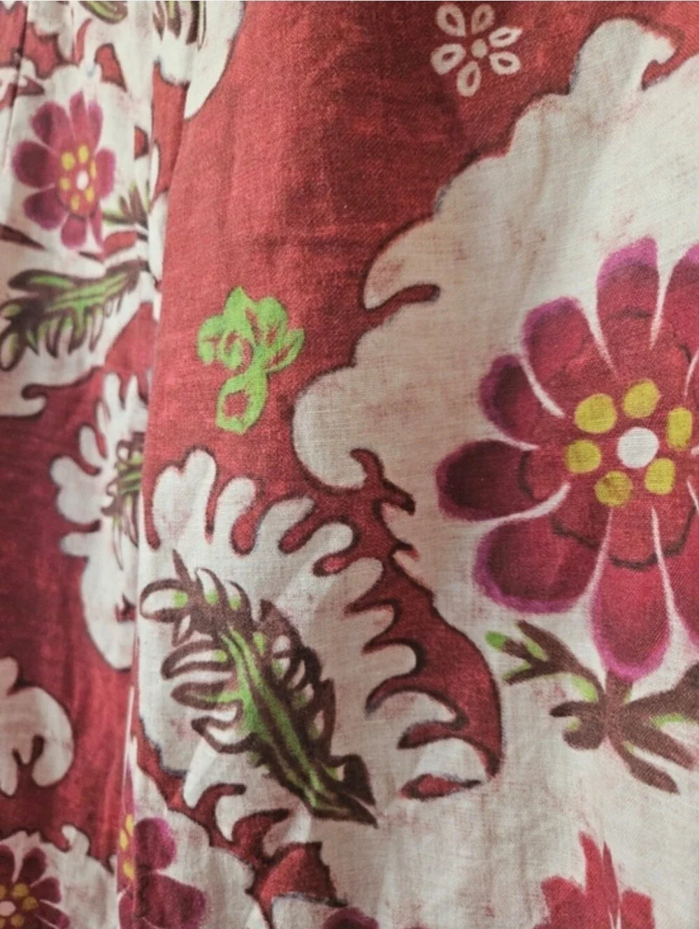 zara linen floral wide lsg pants . xsmall